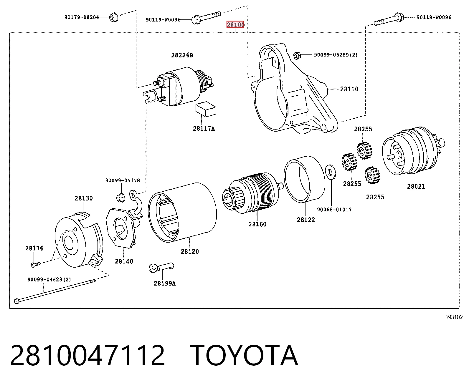 2810047112 Toyota