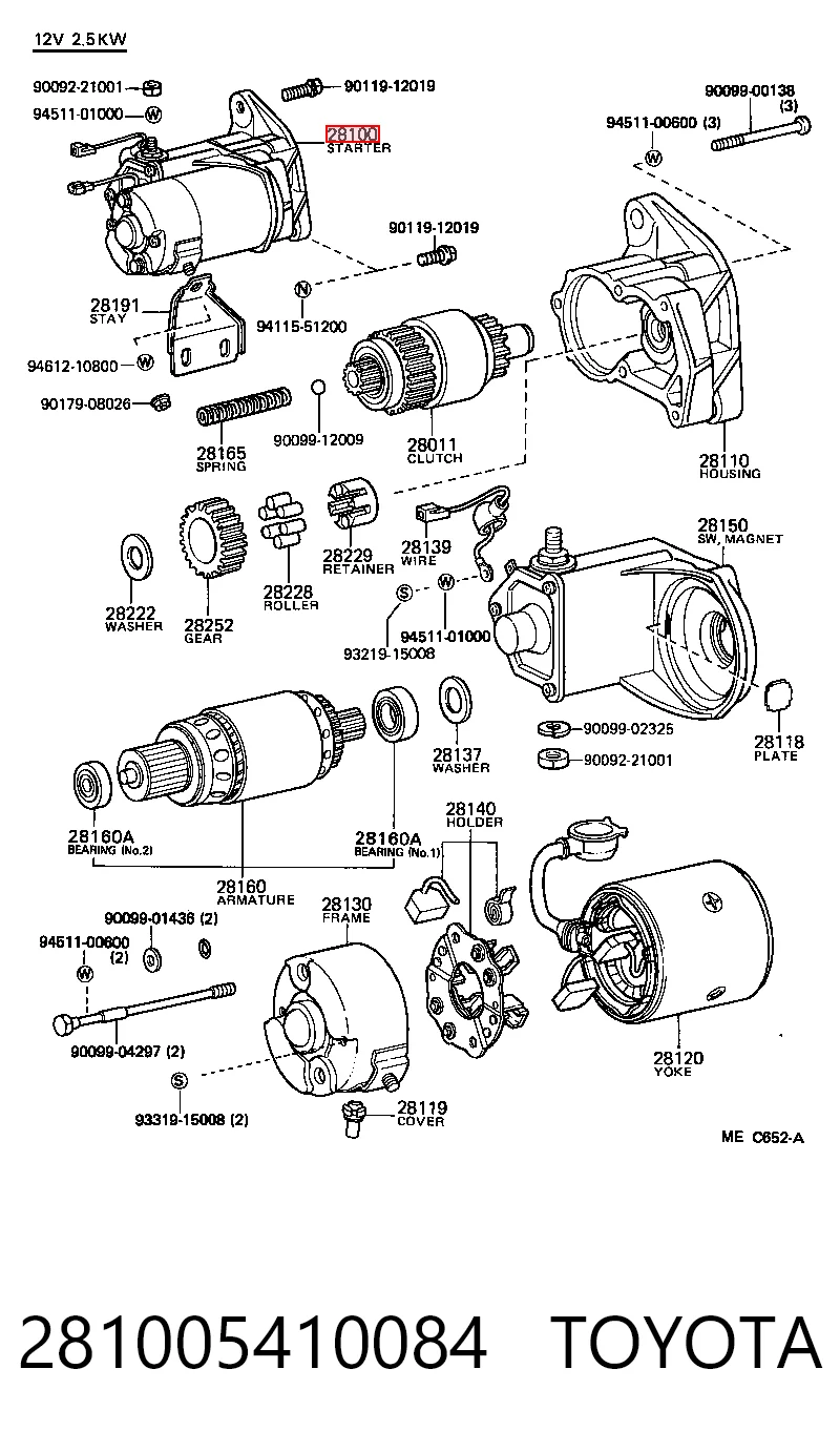 281005410084 Toyota