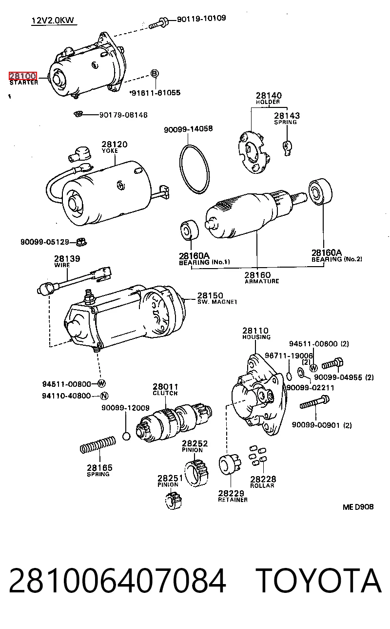 281006407084 Toyota