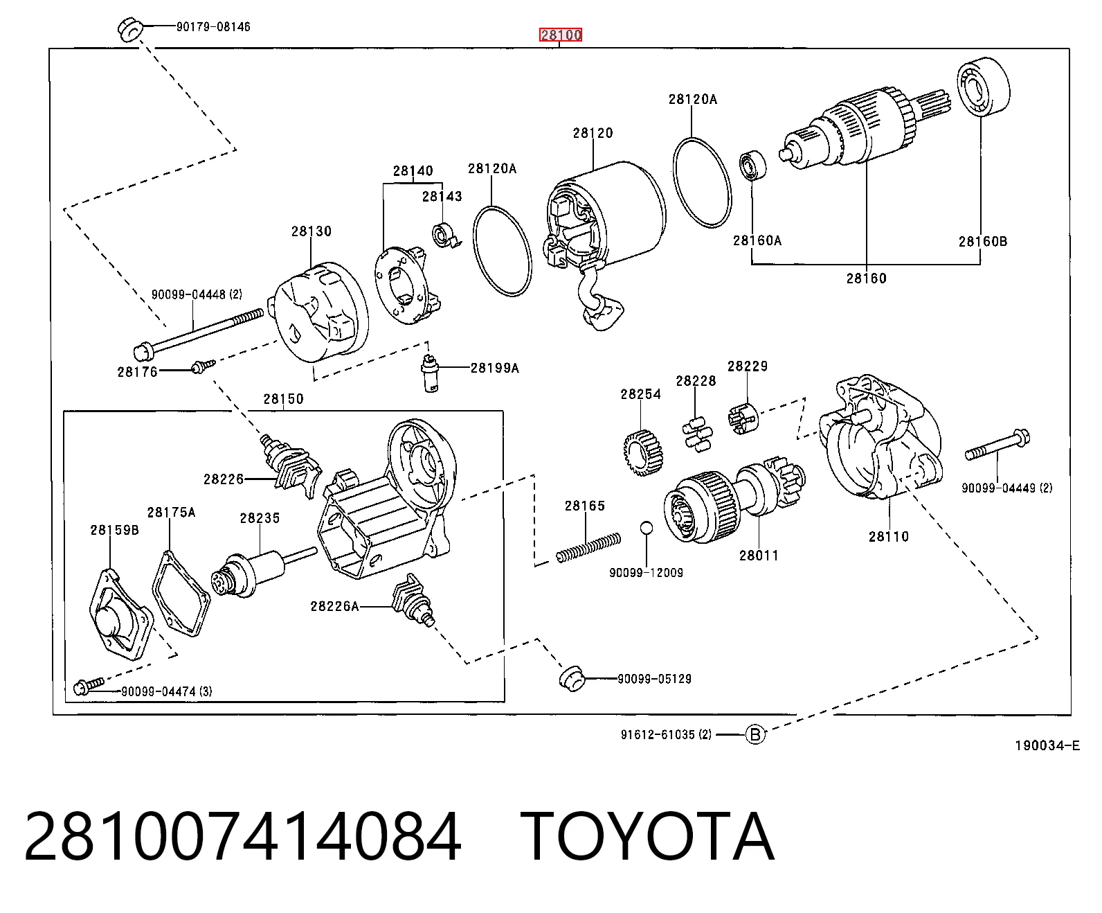 Motor de arranco Toyota Rav4 preço, a partir de 88,69 USD