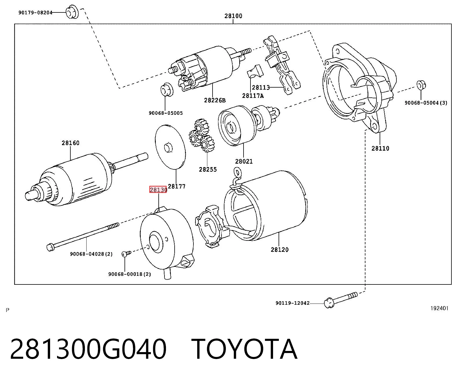 281300G040 Toyota