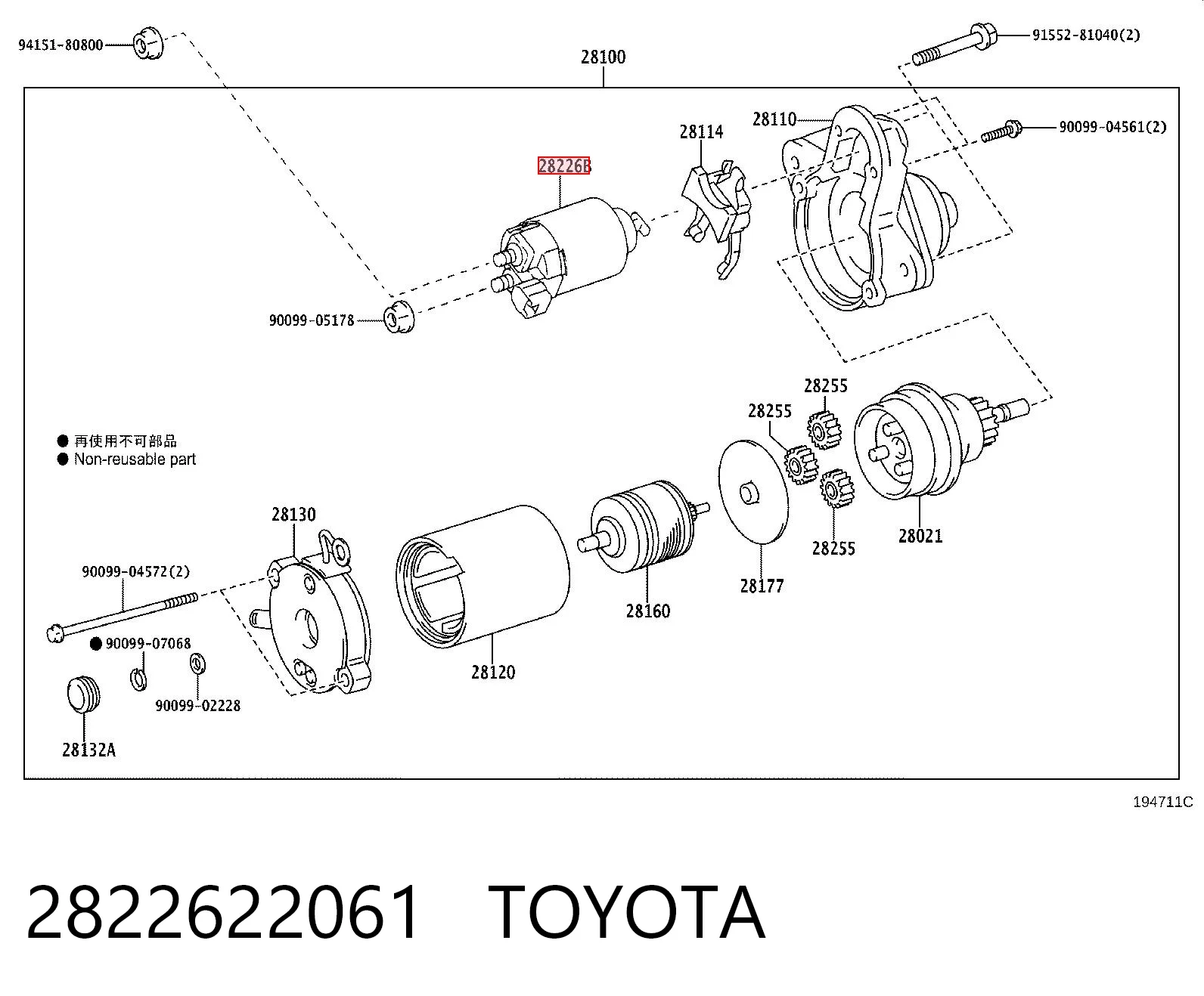 2822622061 Toyota