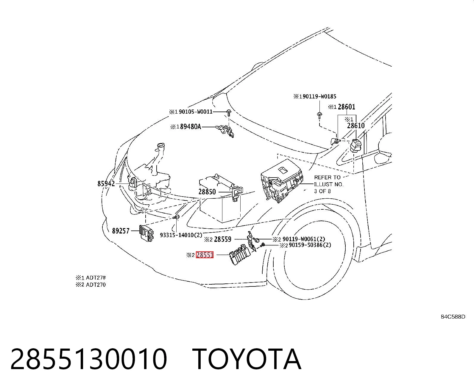 2855130010 Toyota