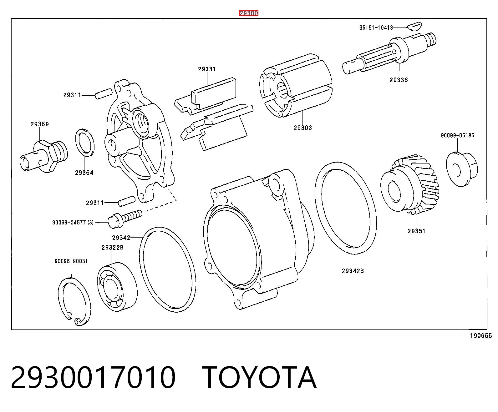 Bomba a vácuo para Toyota Land Cruiser 80 J8