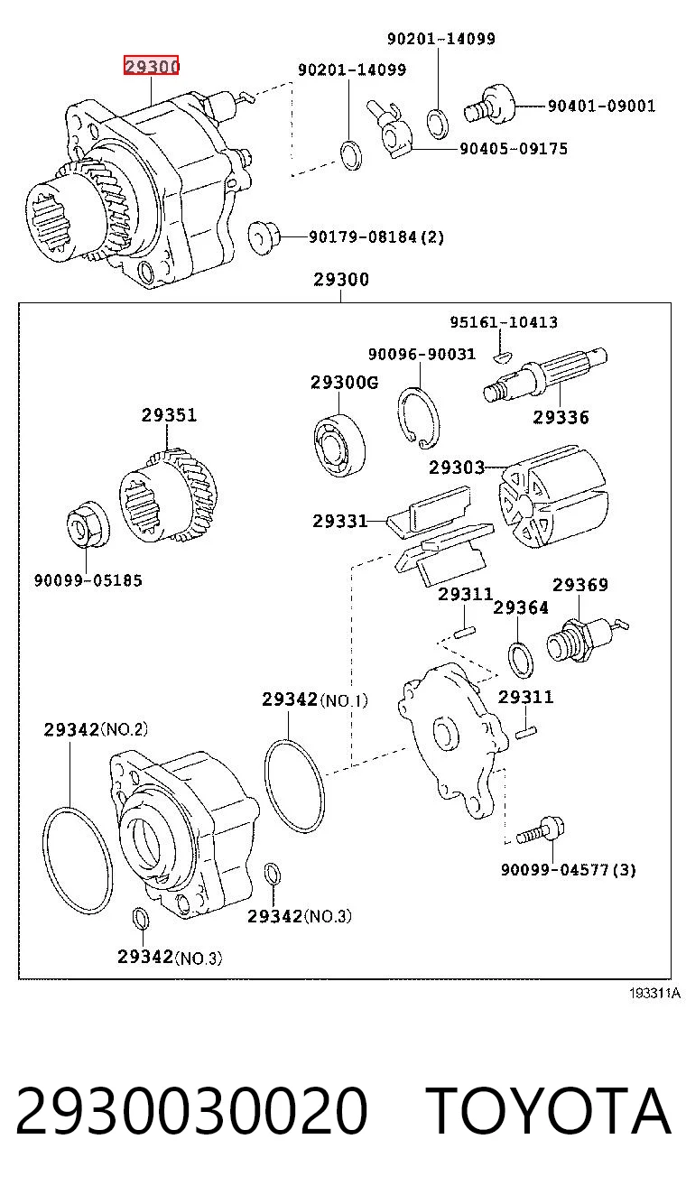  Bomba a vácuo Toyota Land Cruiser PRADO ASIA SUV (J12) (2002 - 2010) PRADO ASIA