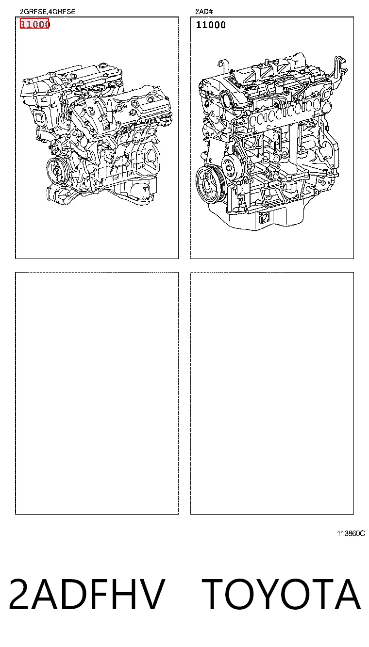 2ADFHV Toyota Motor montado