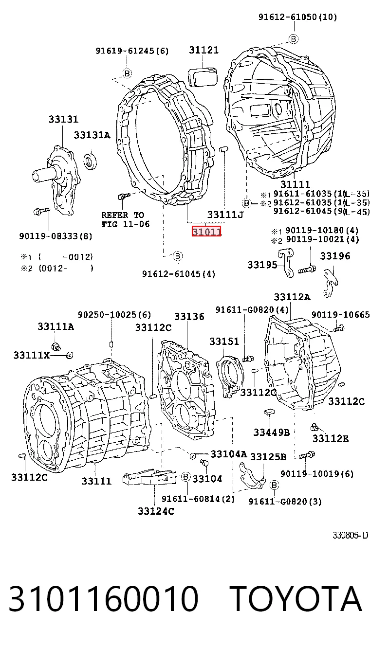 3101160010 Toyota