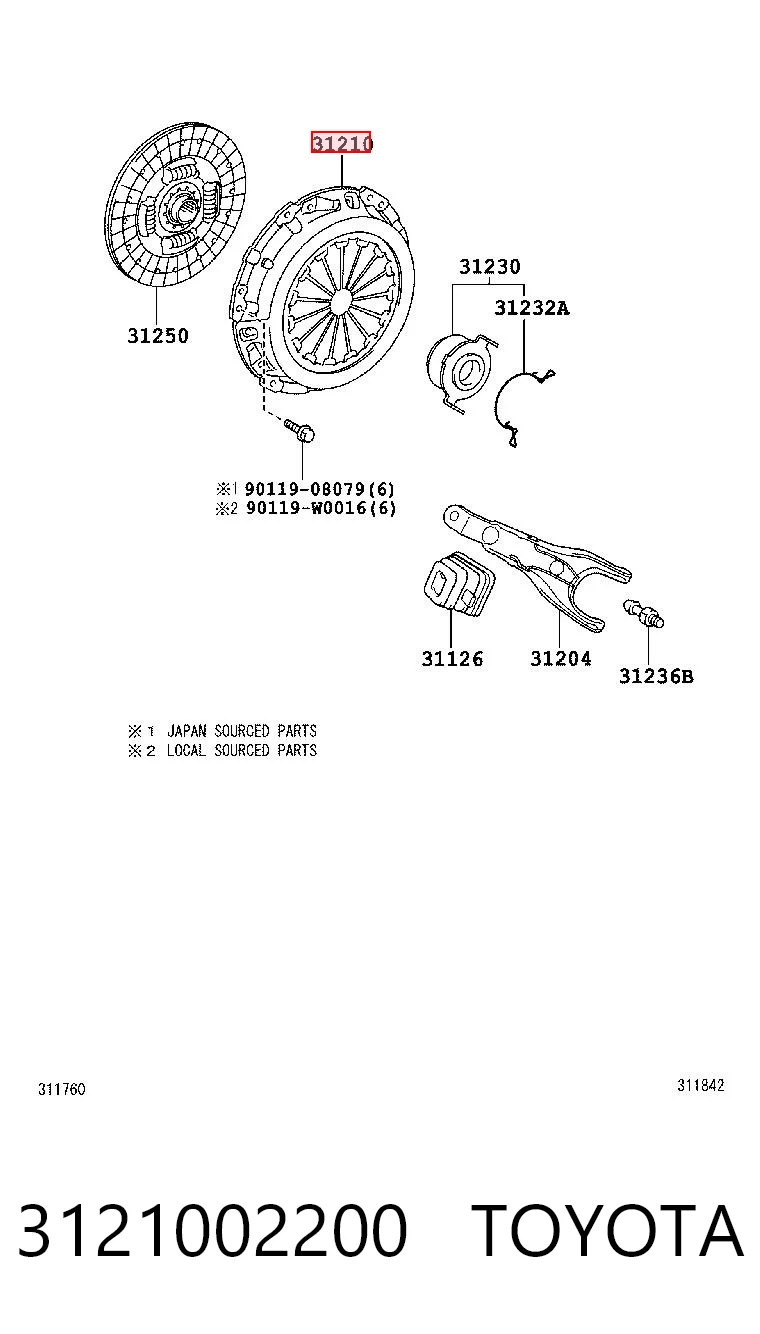 3121002200 Toyota