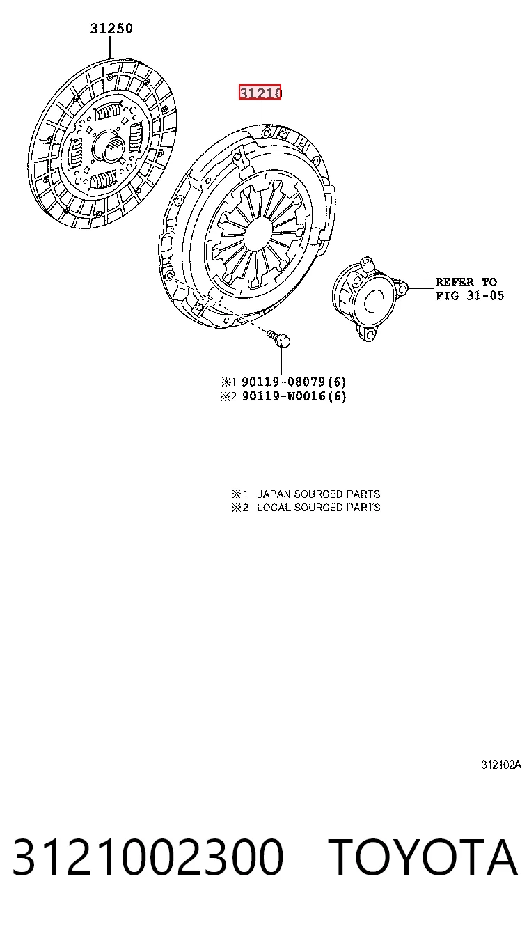 3121002300 Toyota