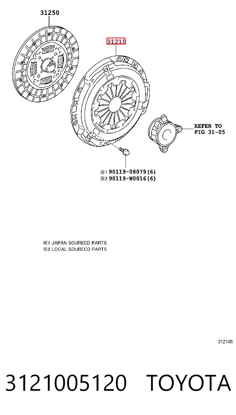 3121005120 Toyota