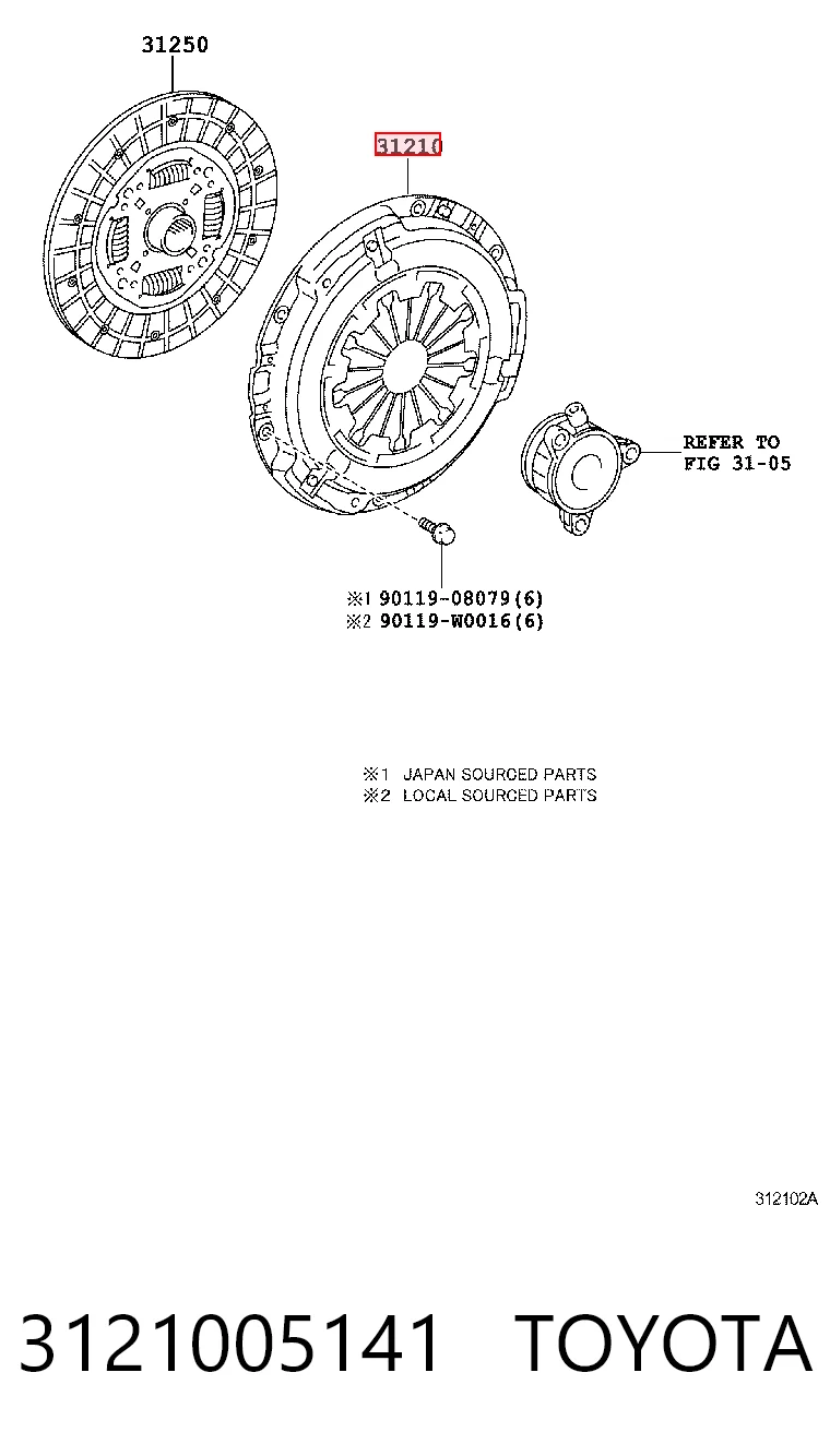3121005141 Toyota