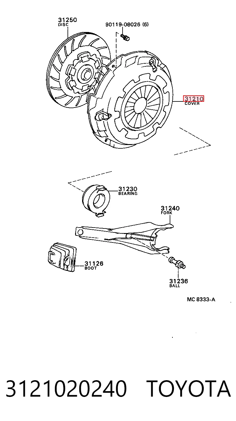 Compre Cesta de embraiagem Toyota Camry 2