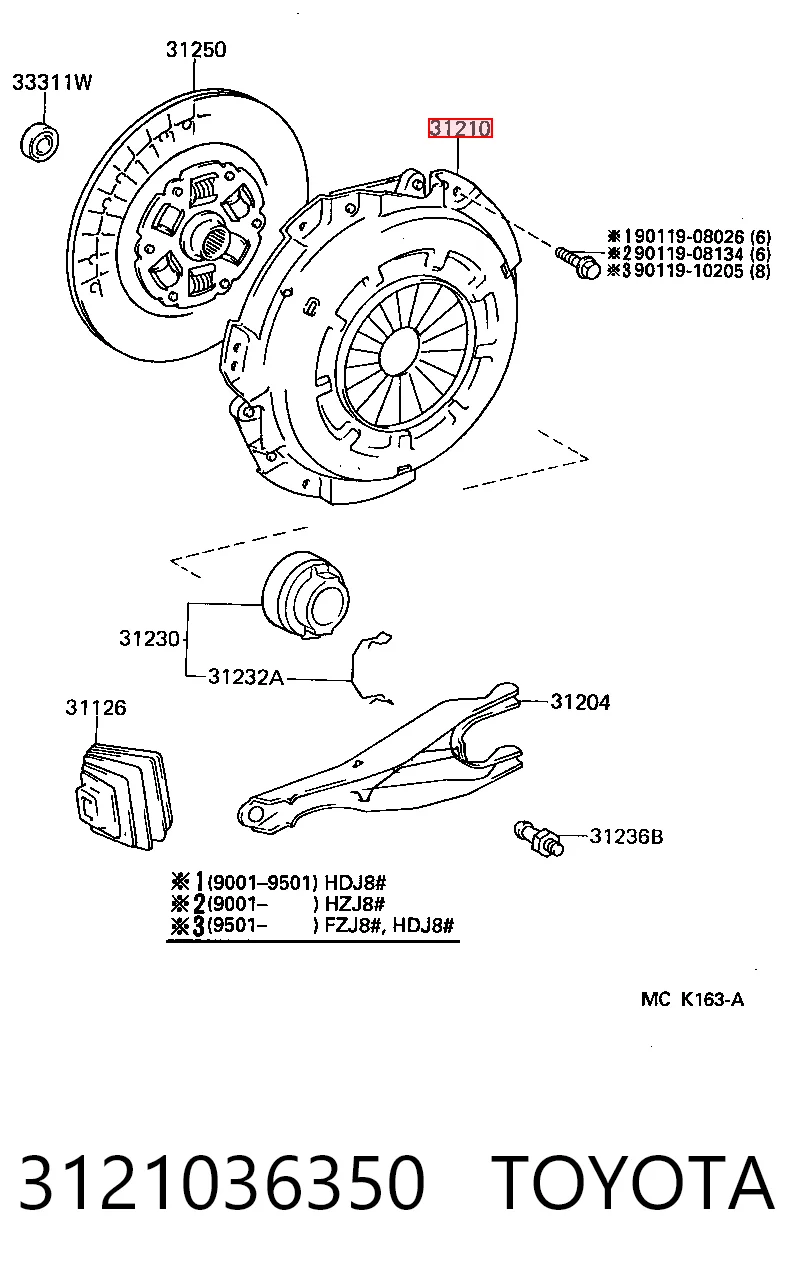 3121036350 Toyota