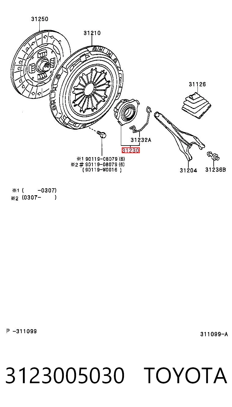 3123005030 Toyota