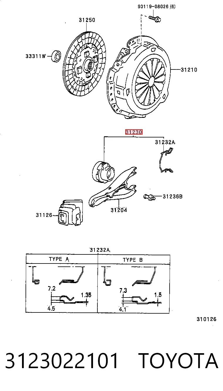 3123022101 Toyota