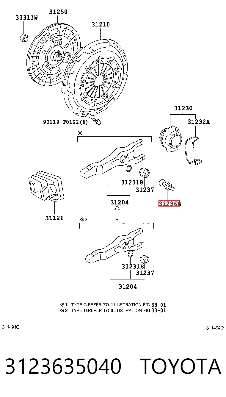 3123635040 Toyota