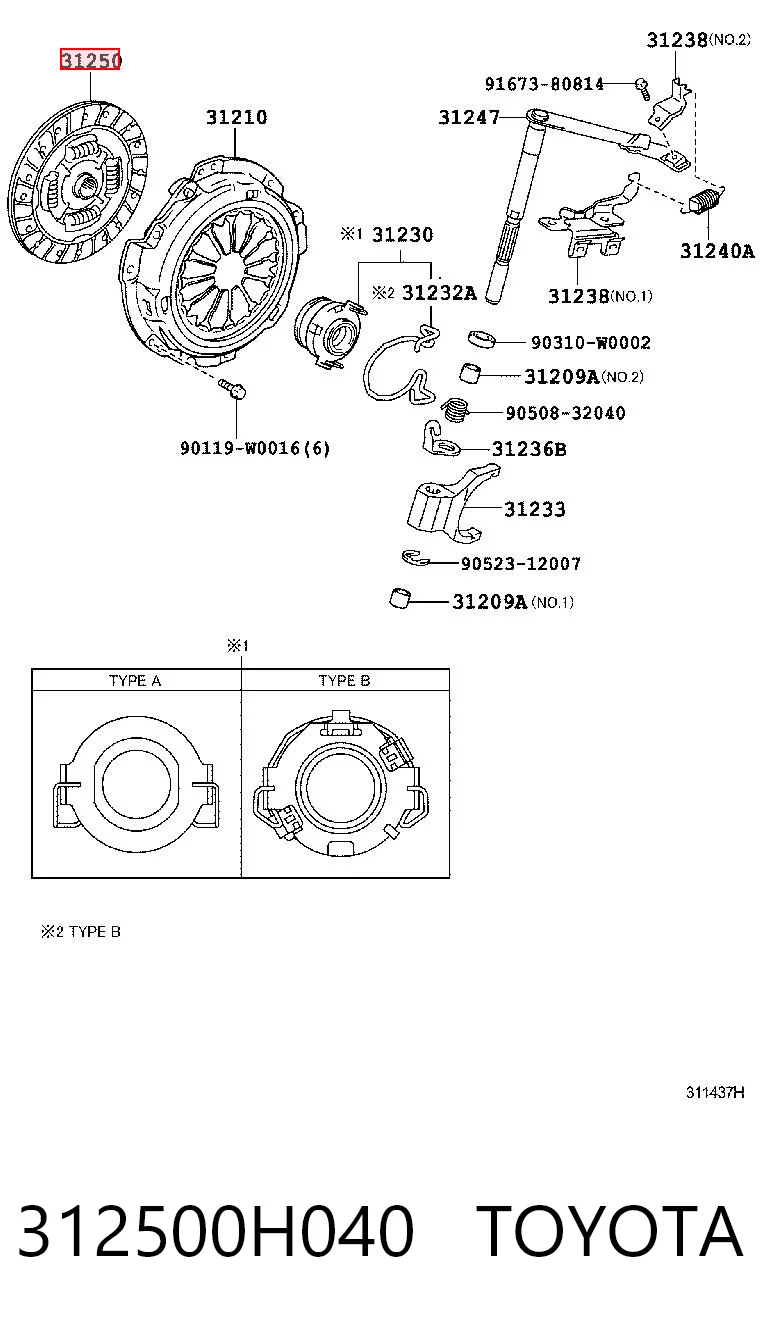 312500H040 Toyota