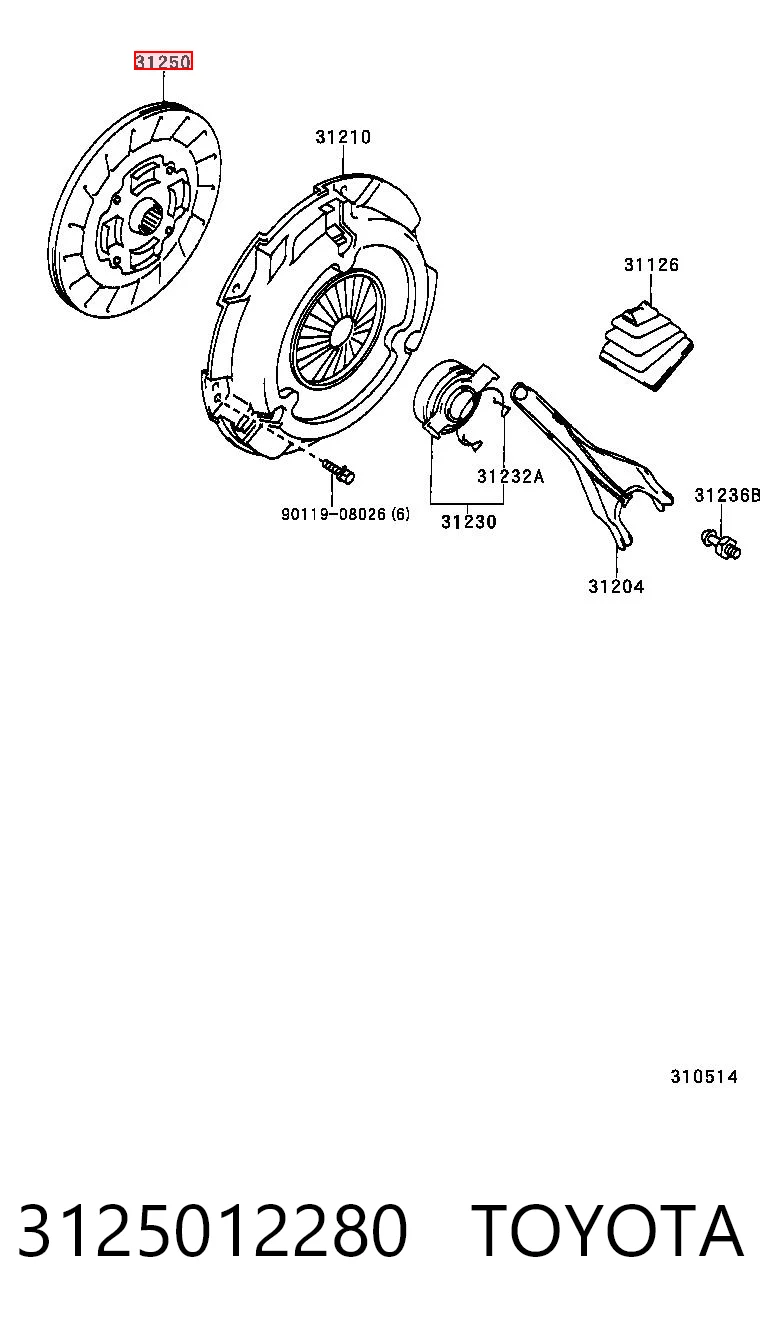 3125012280 Toyota