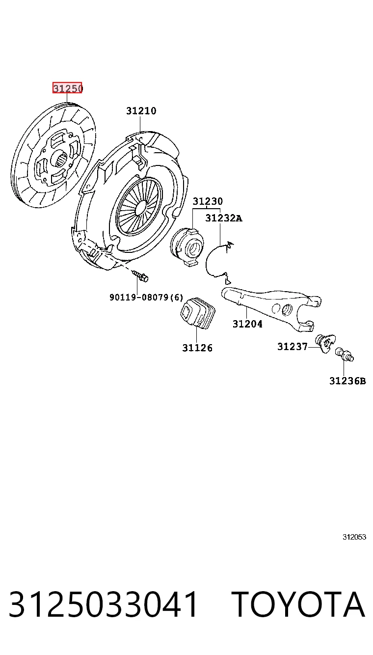  Disco de embraiagem Toyota RAV4 III SUV (A3) (2005 - 2012) III
