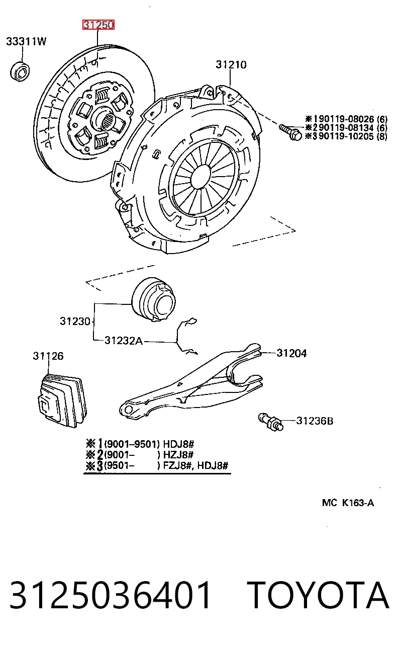 3125036401 Toyota