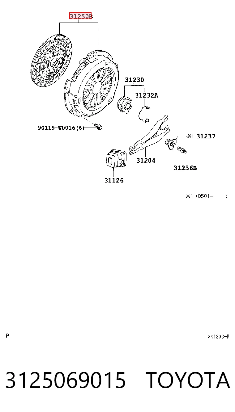3125069015 Toyota