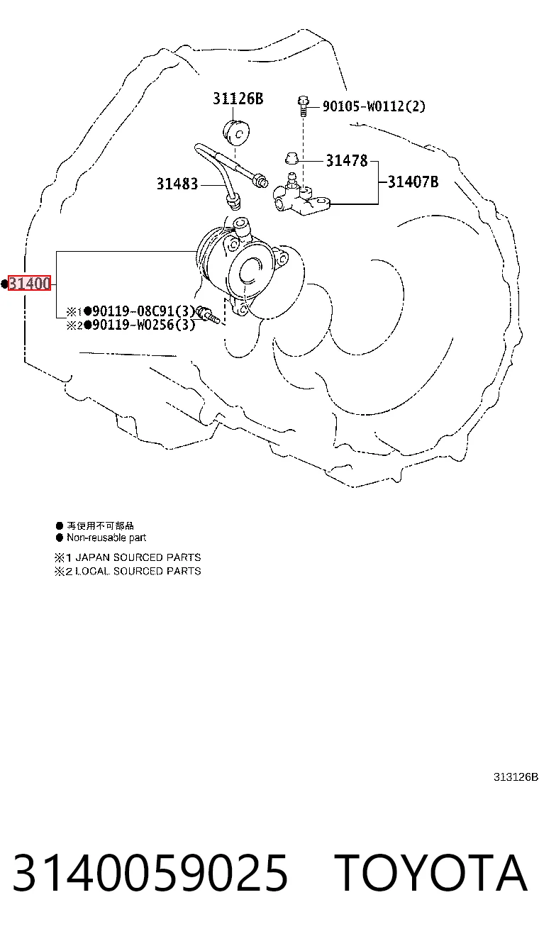 3140059025 Toyota