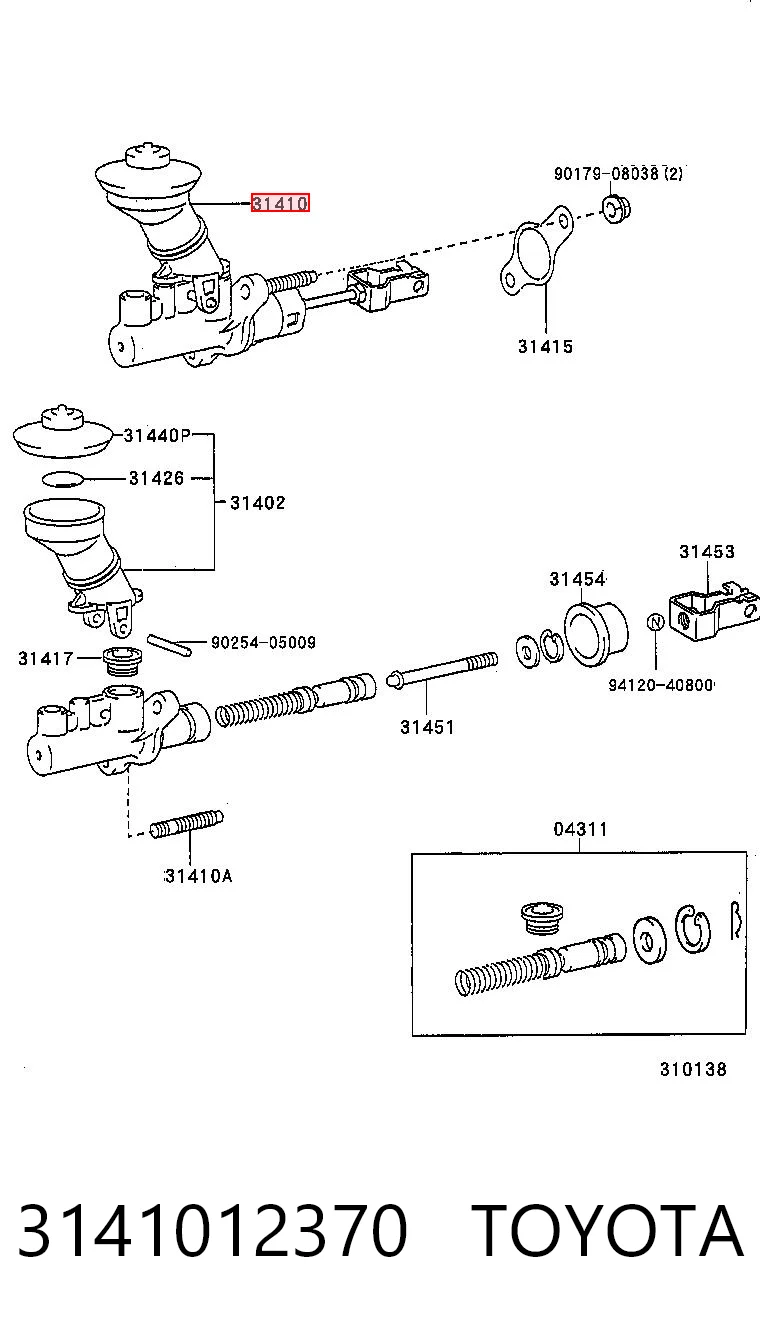 Compre Cilindro mestre de embraiagem Toyota Corolla 