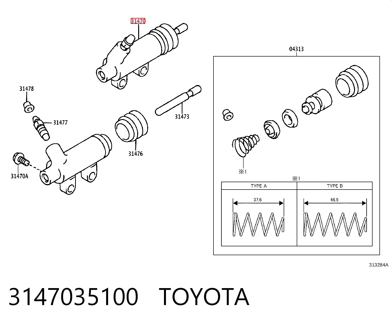 Compre Cilindro de trabalho de embraiagem Toyota Hiace 2
