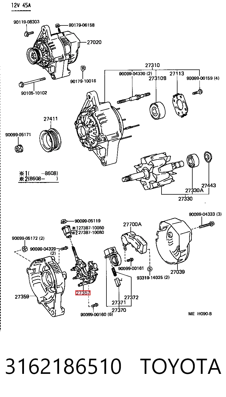  Subaru 3162171C50