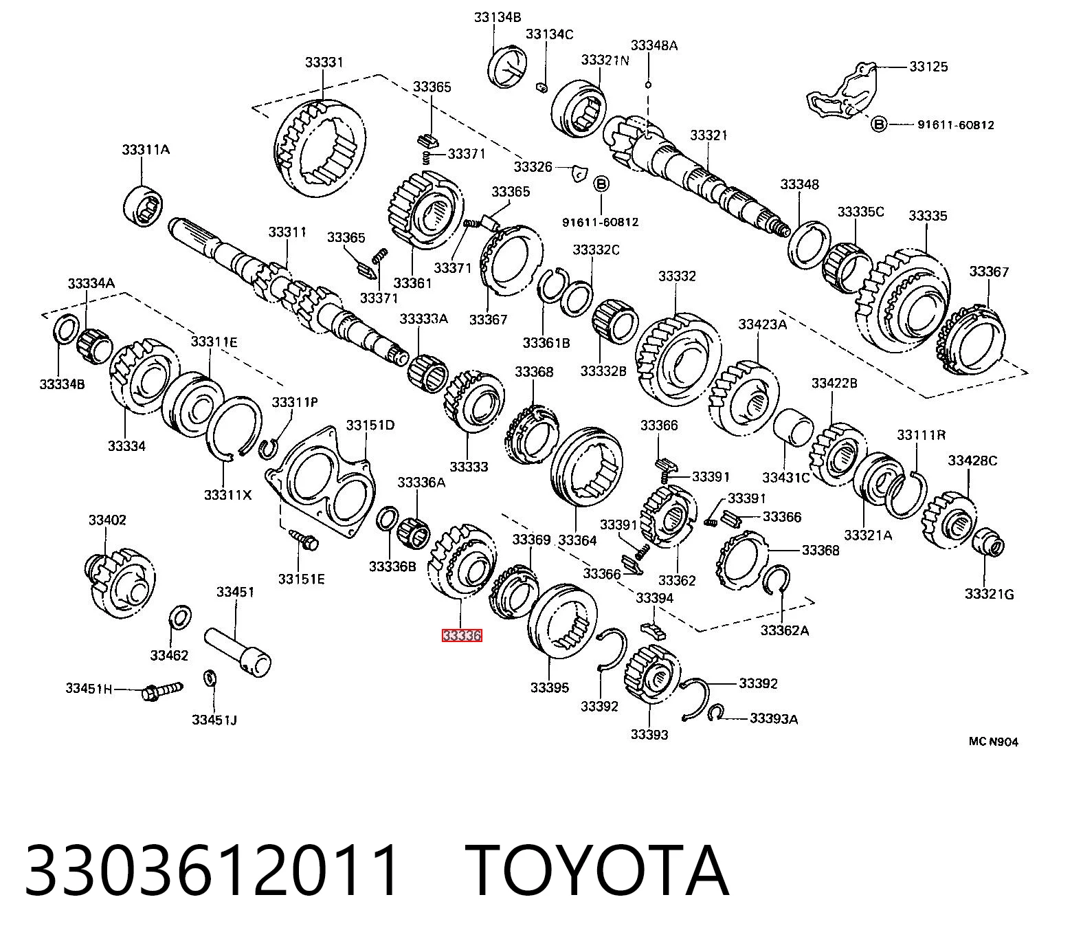 Roda dentada motriz de 5ª velocidade Toyota Corolla E9 ao melhor preço