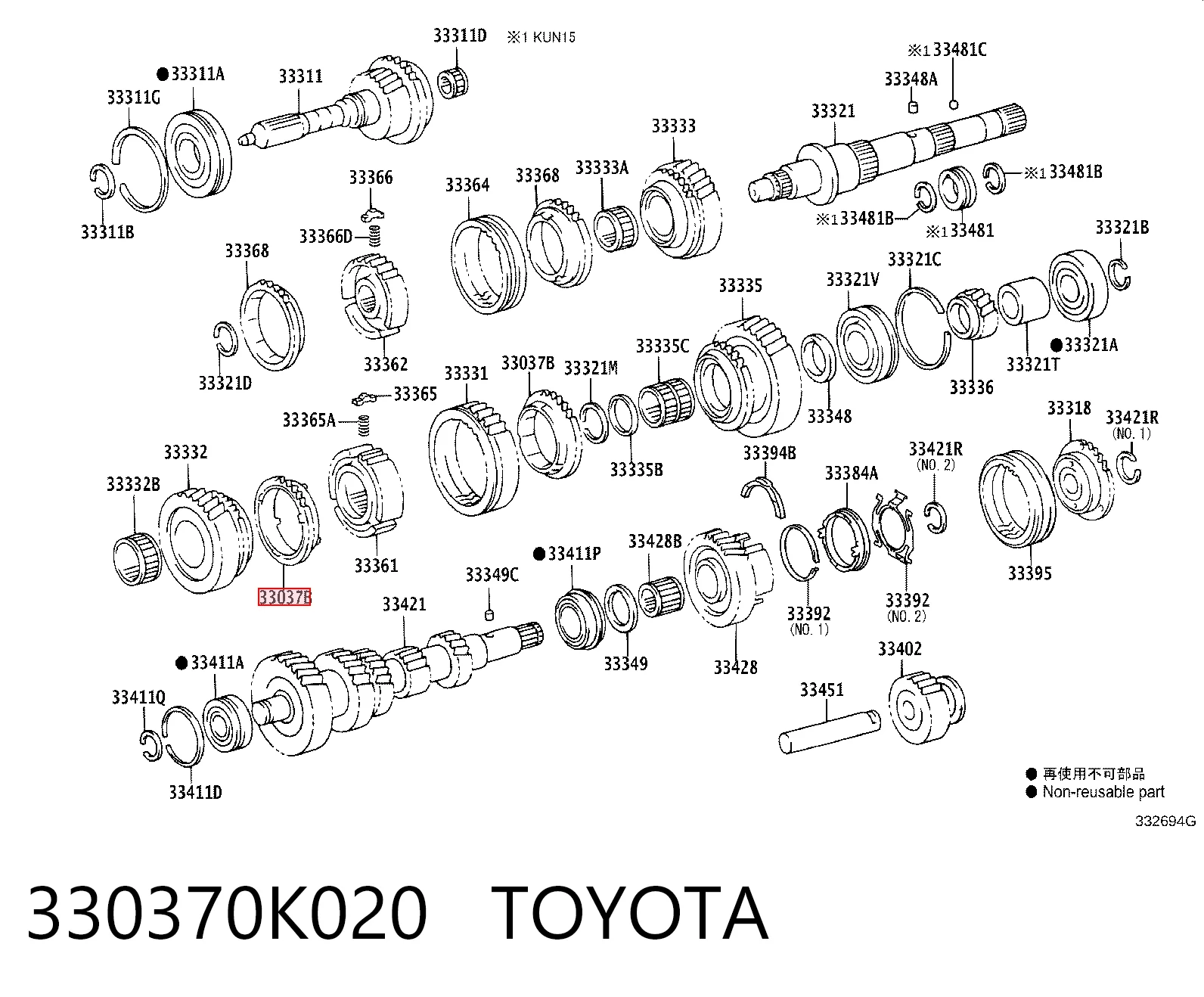 330370K020 Toyota