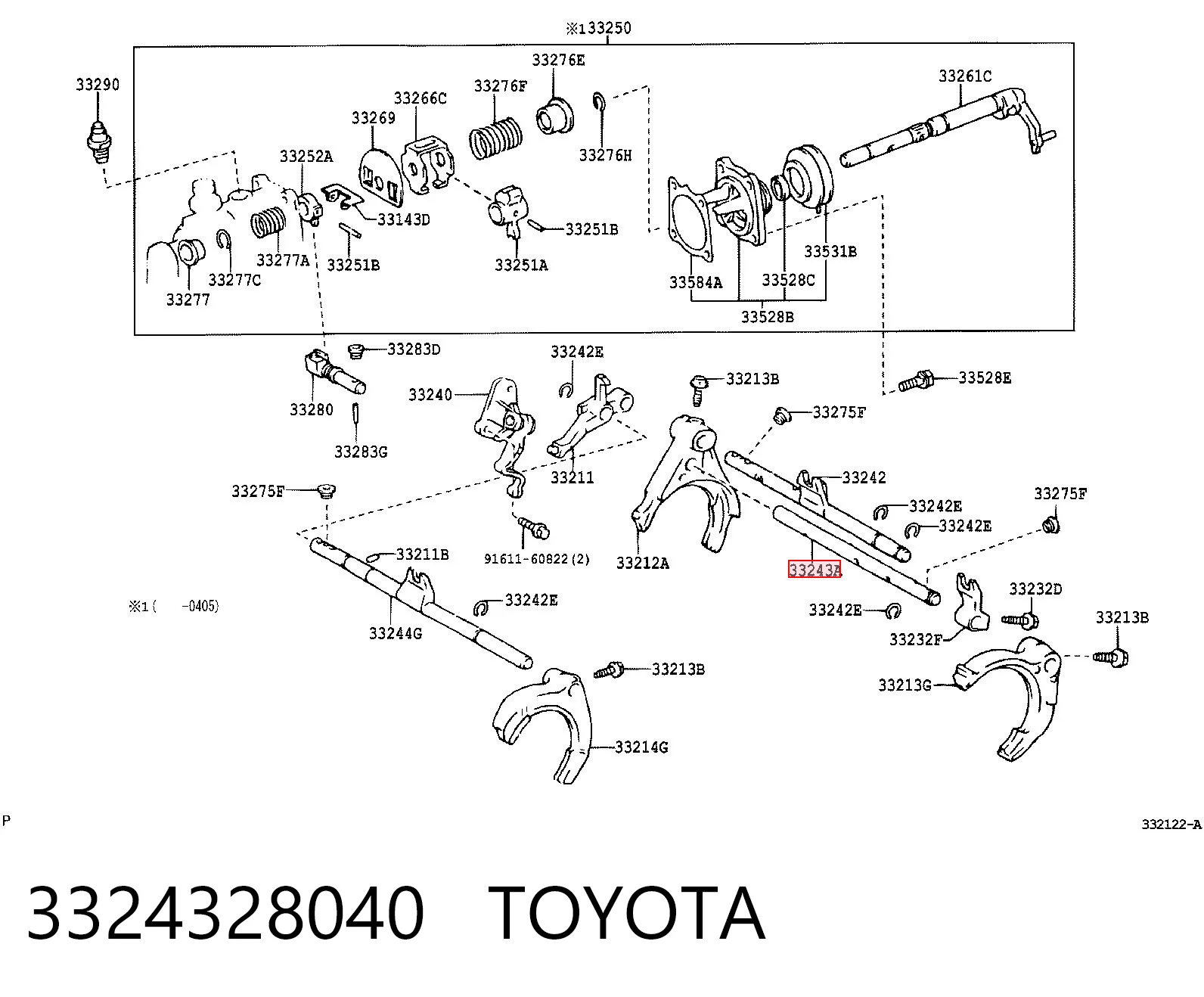 3324328040 Toyota