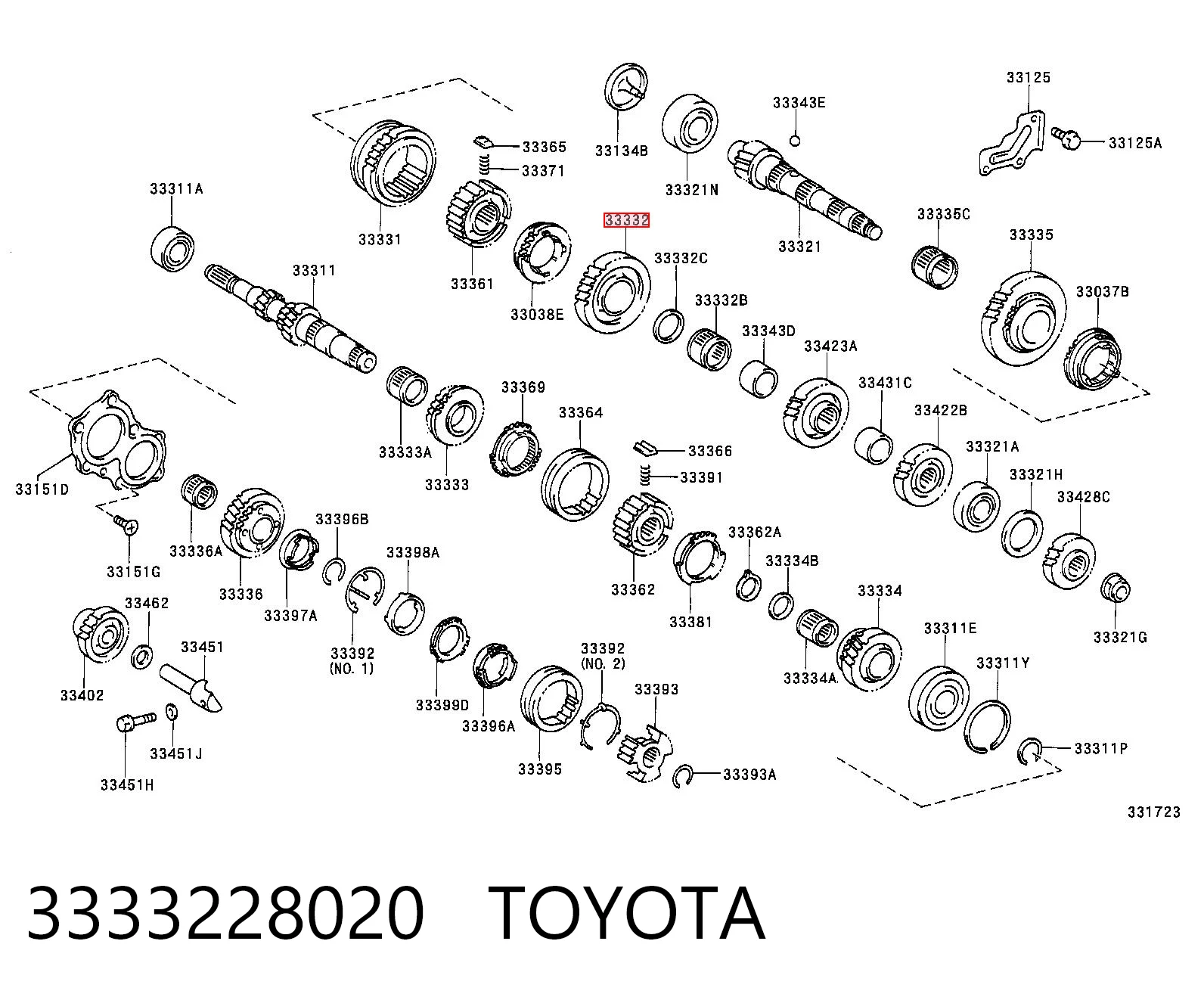 3333228020 Toyota