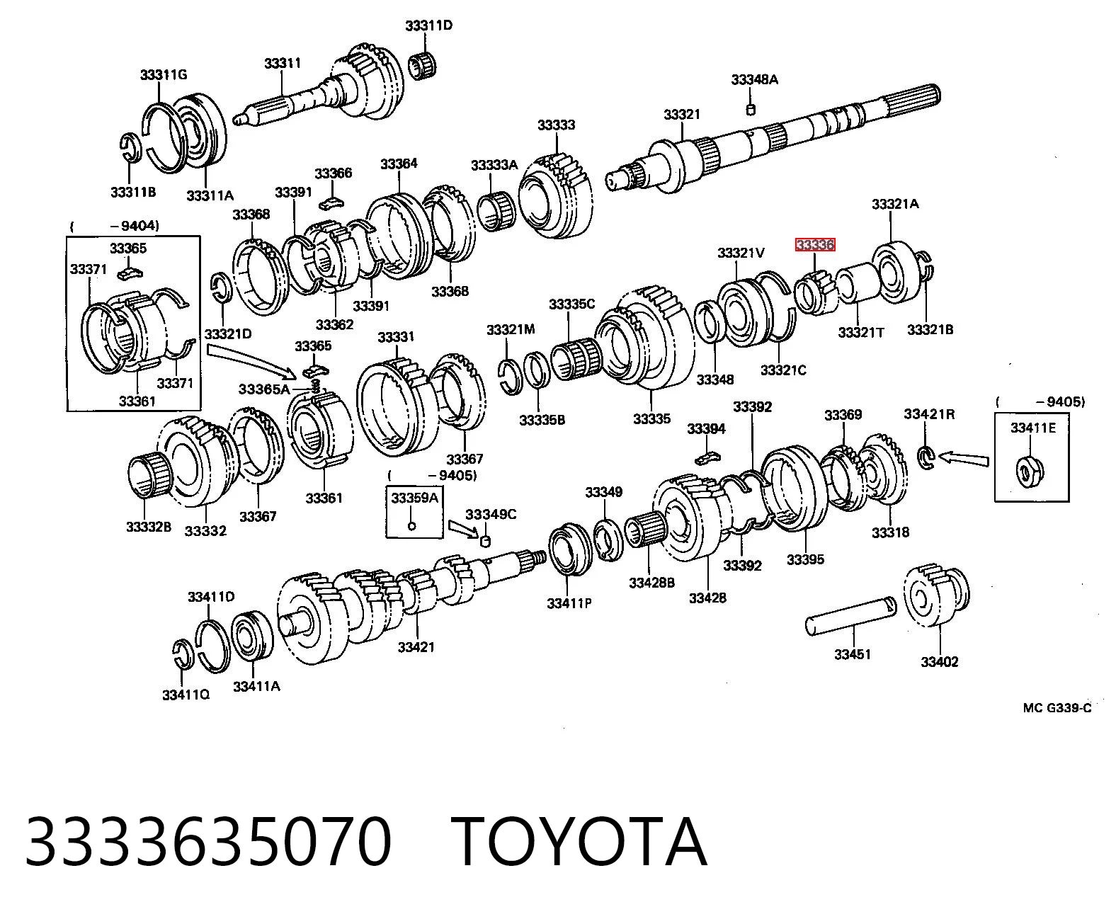 Roda dentada motriz de 5ª velocidade Toyota 4 Runner N130 ao melhor preço