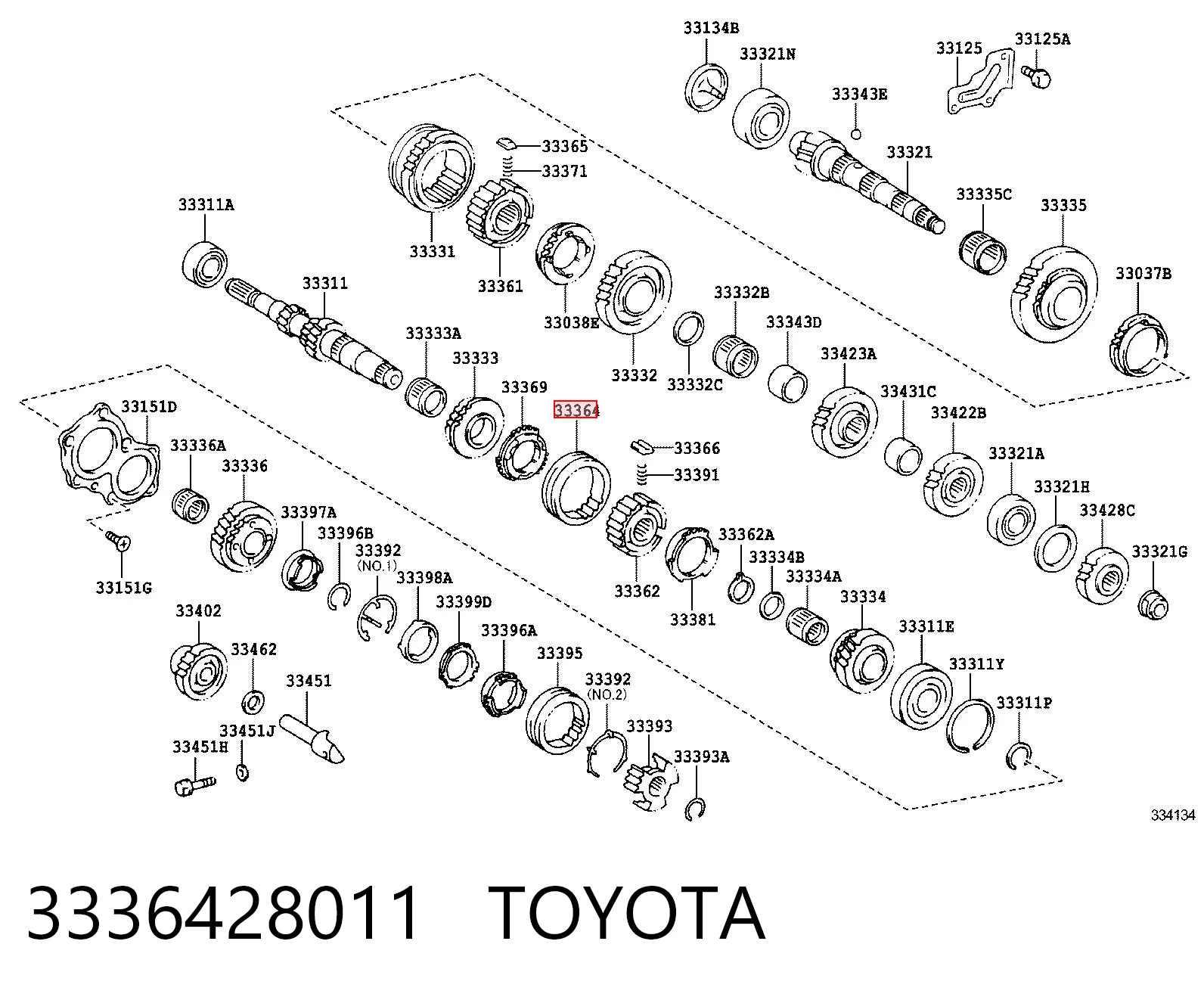 3336428011 Toyota