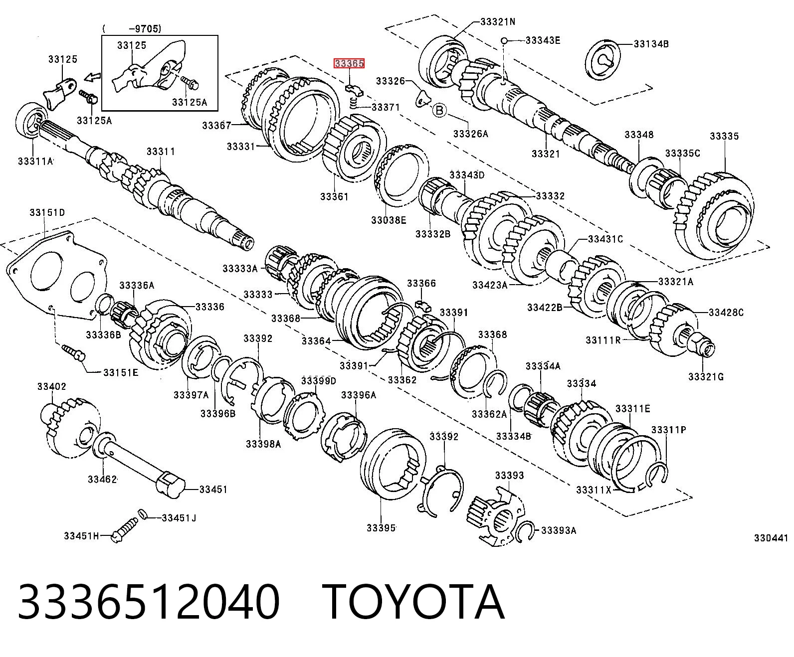 3336512040 Toyota