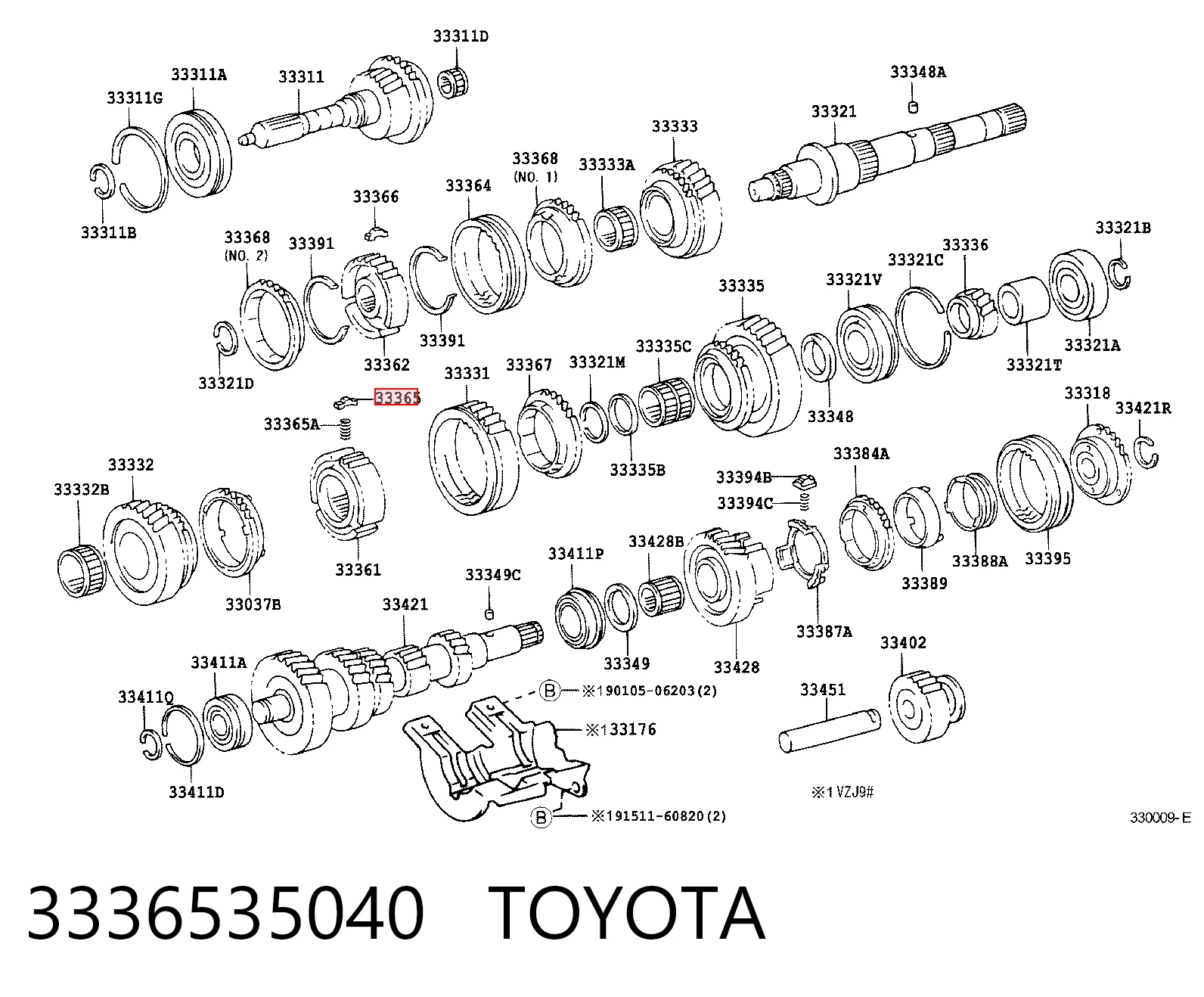 3336535040 Toyota