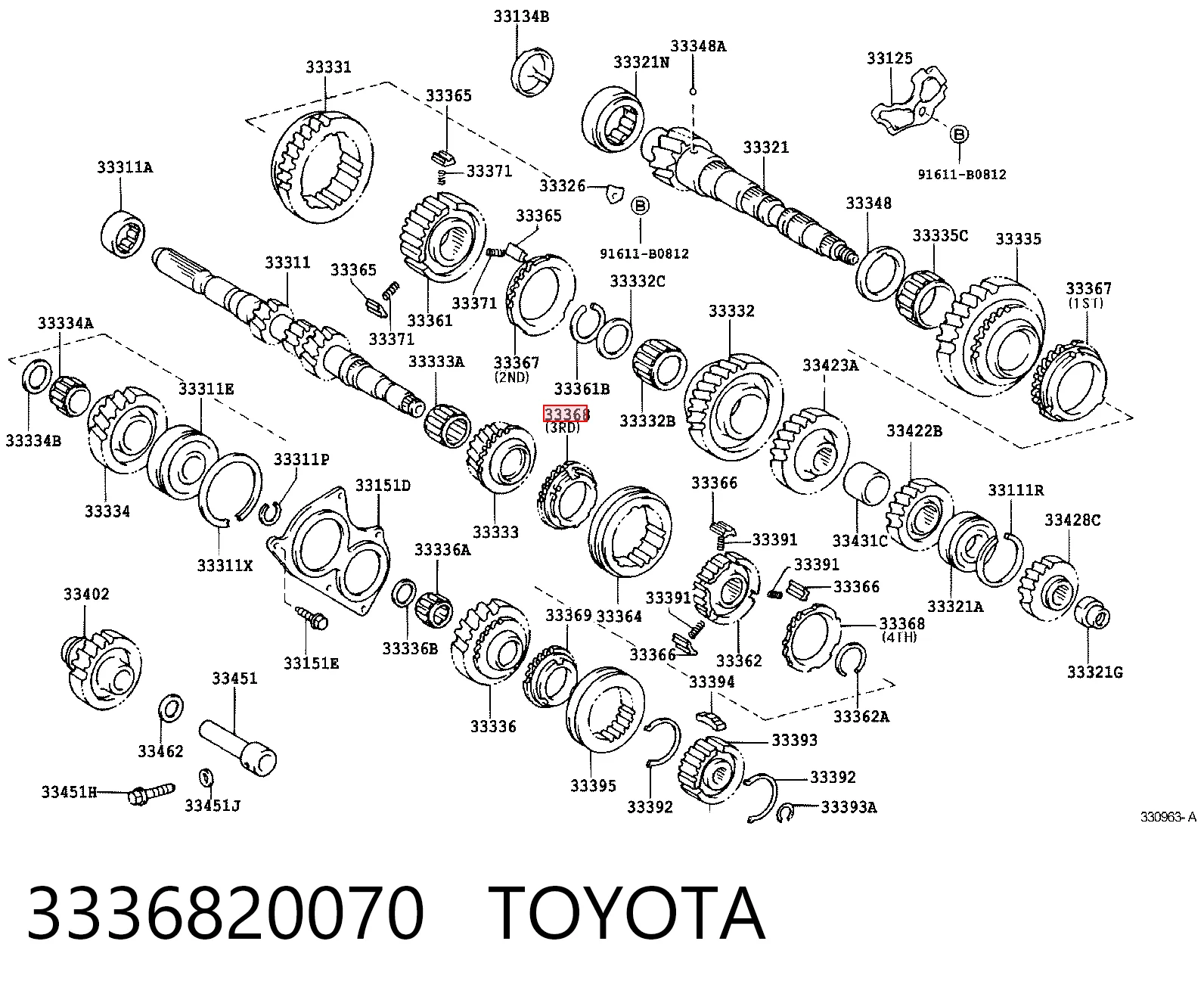 3336820070 Toyota