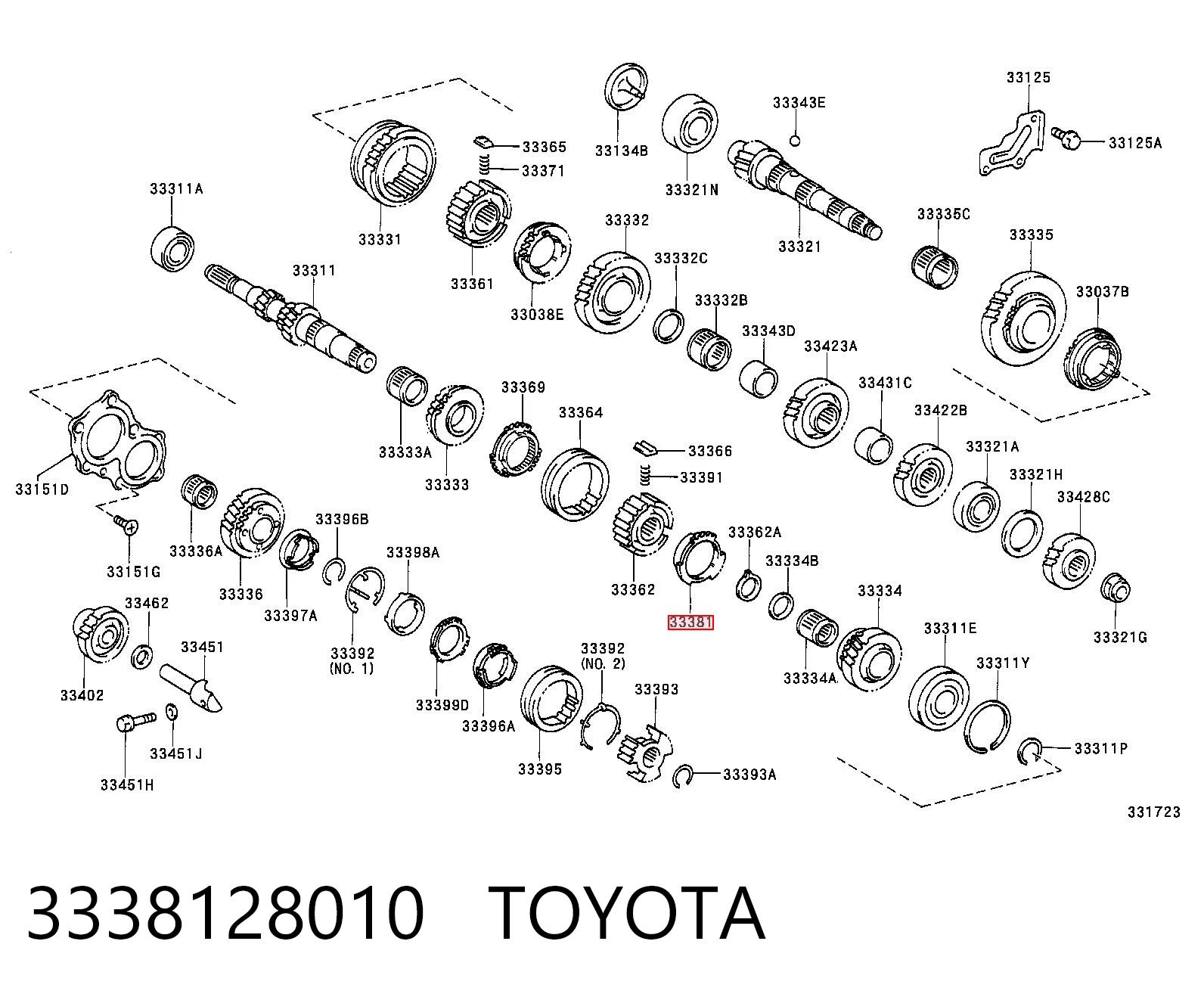 3338128010 Toyota