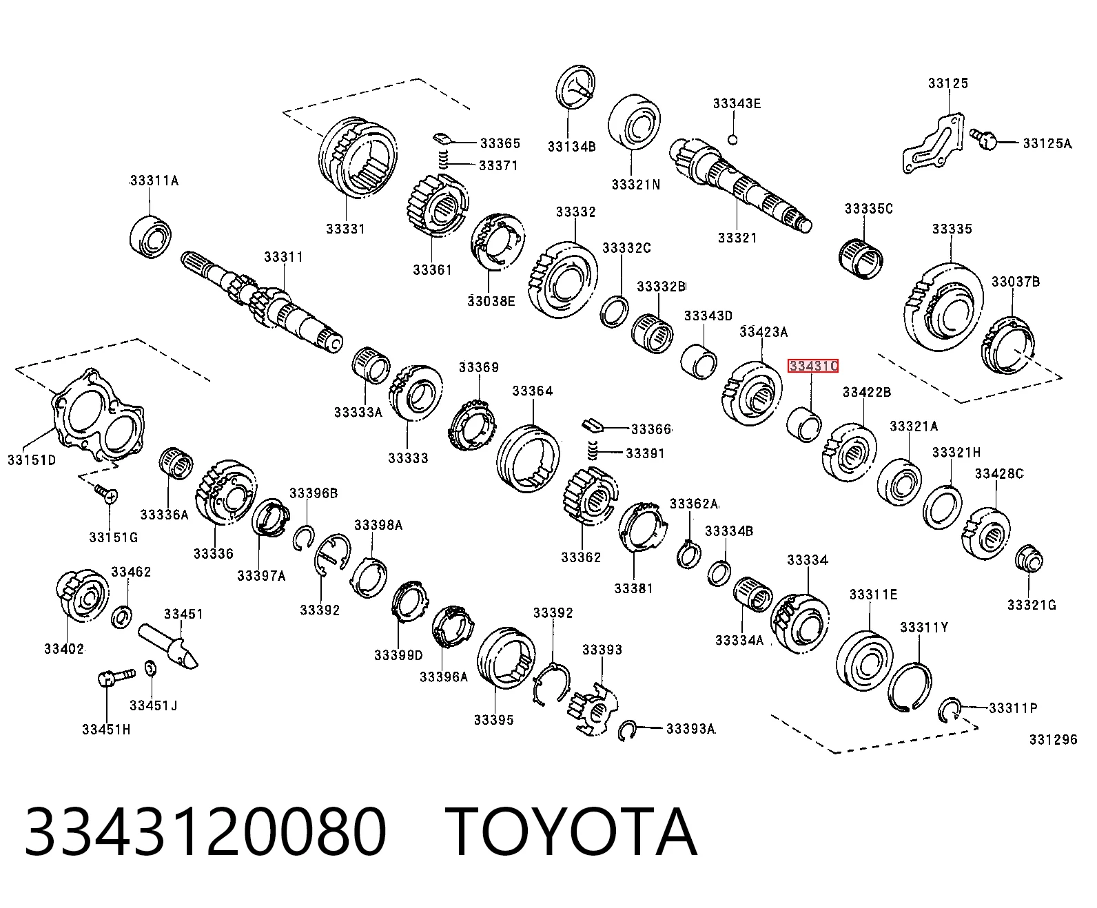 3343120080 Toyota
