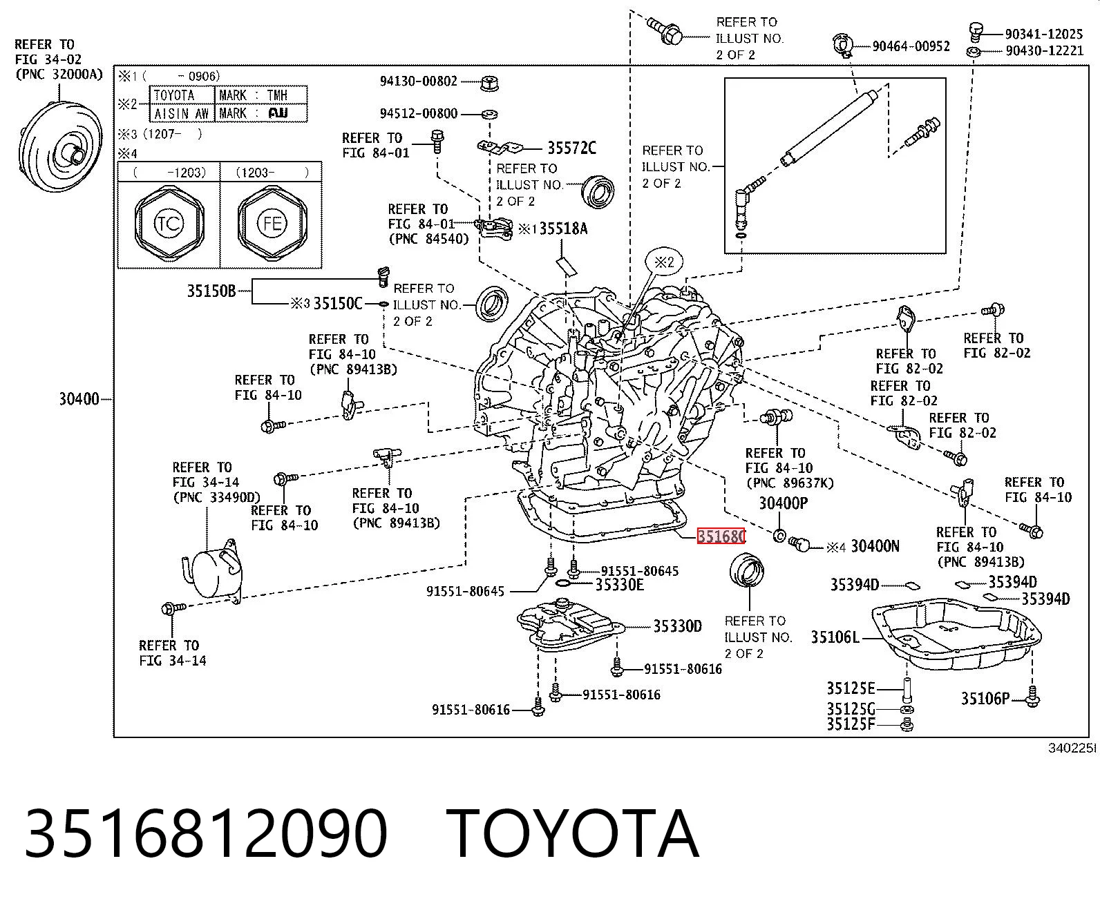 3516812090 Toyota