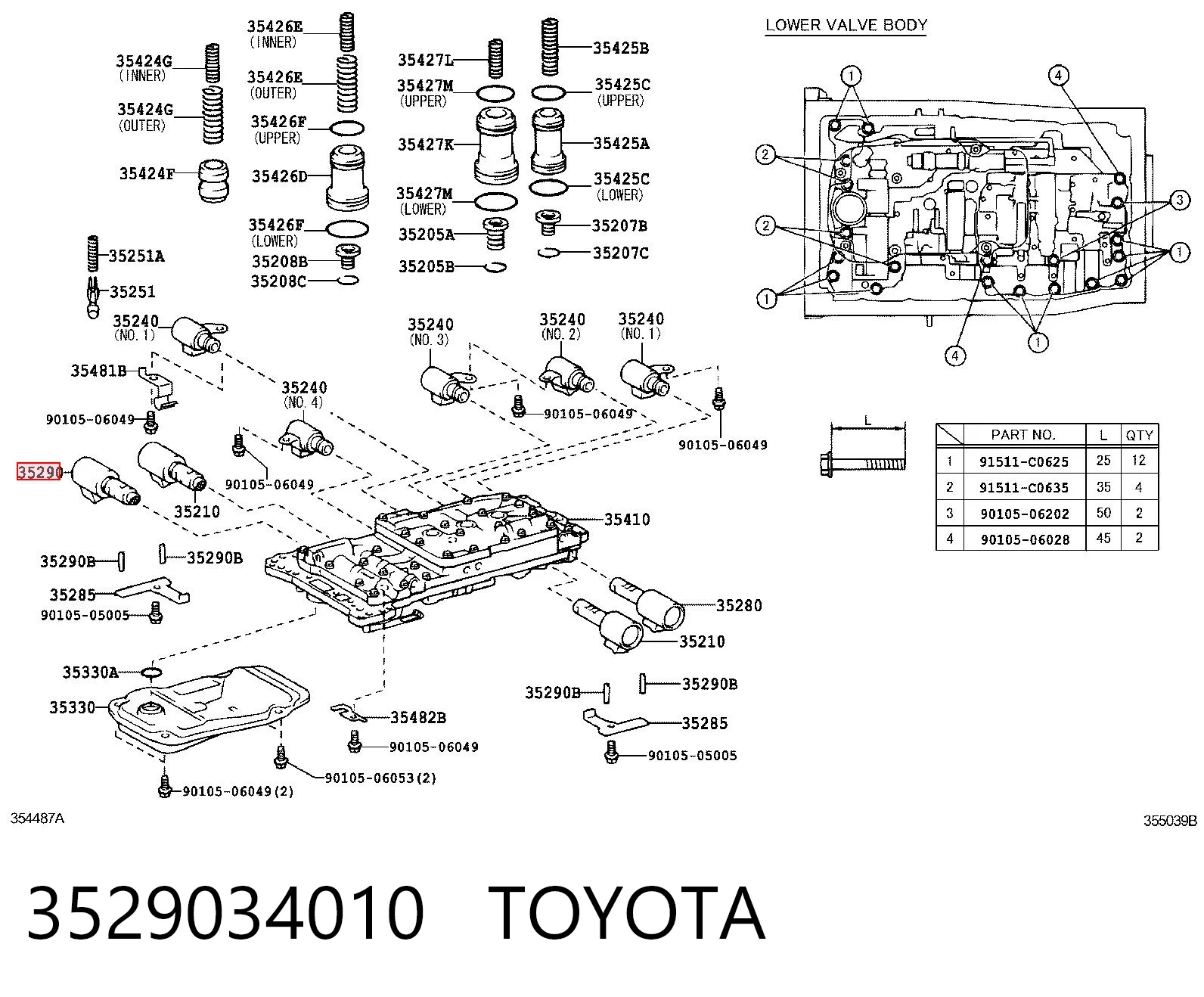 3529034010 Toyota Filtro da Caixa Automática de Mudança