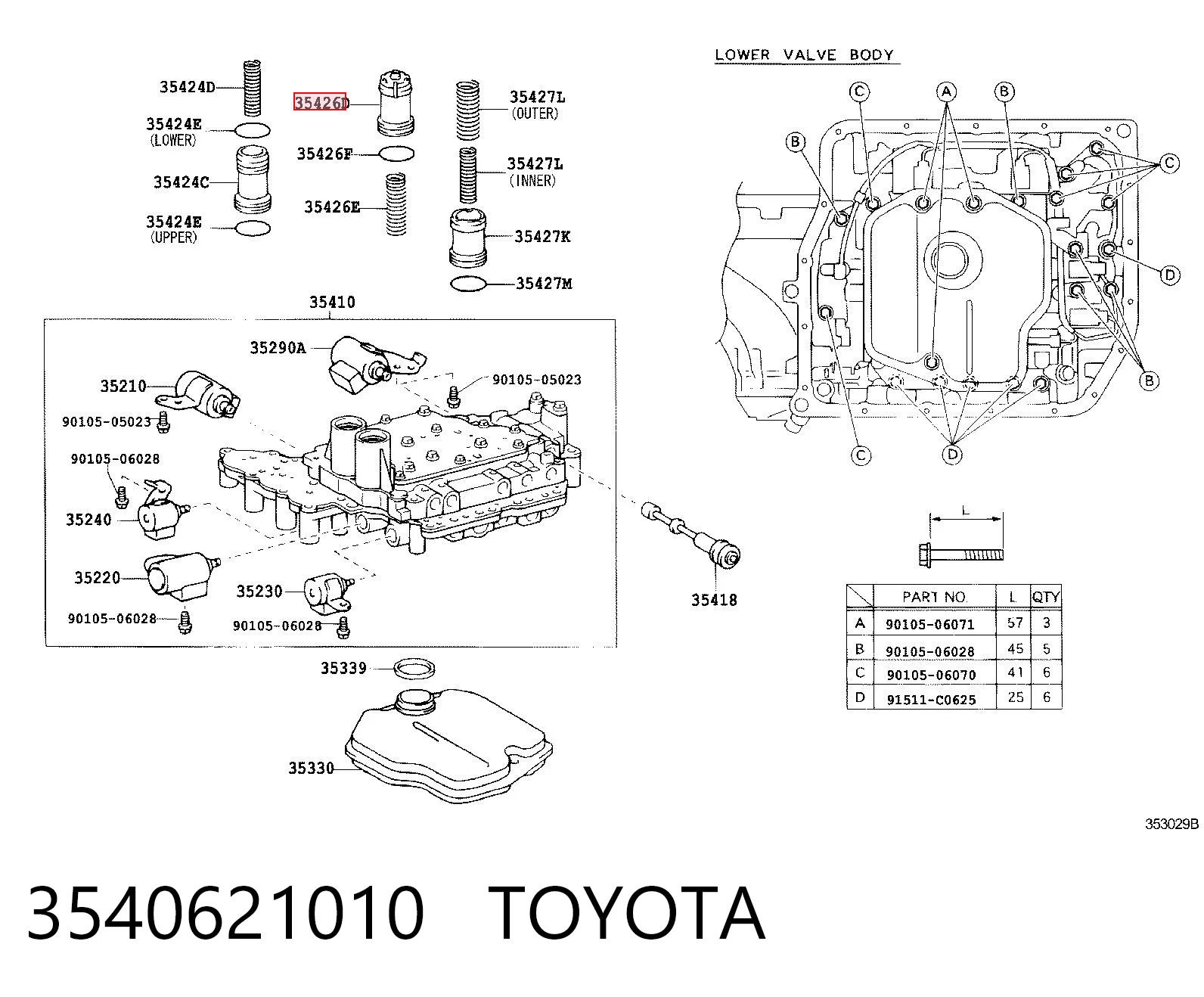 3540621010 Toyota