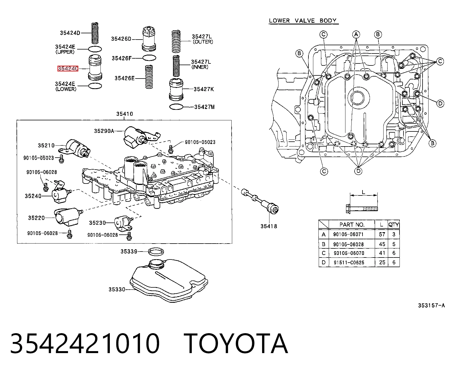3542421010 Toyota