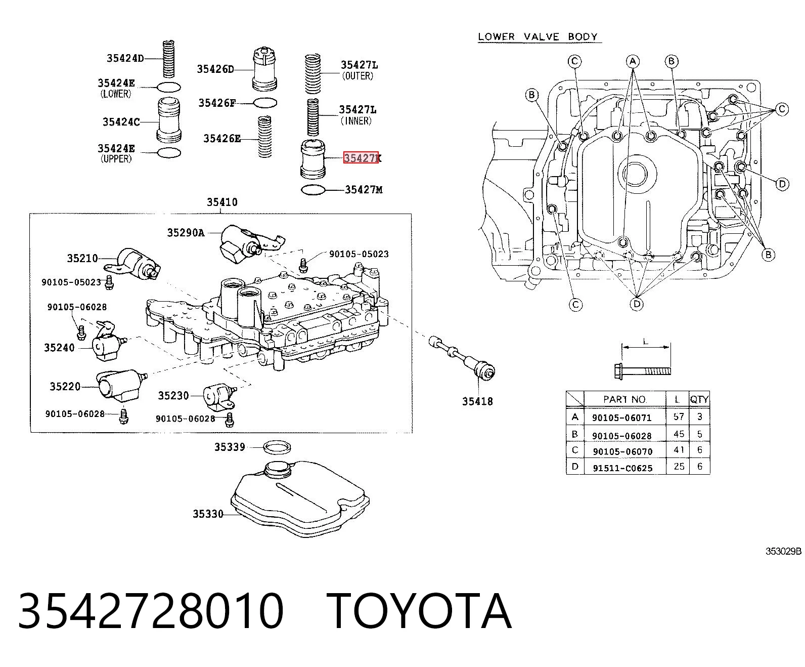 3542728010 Toyota