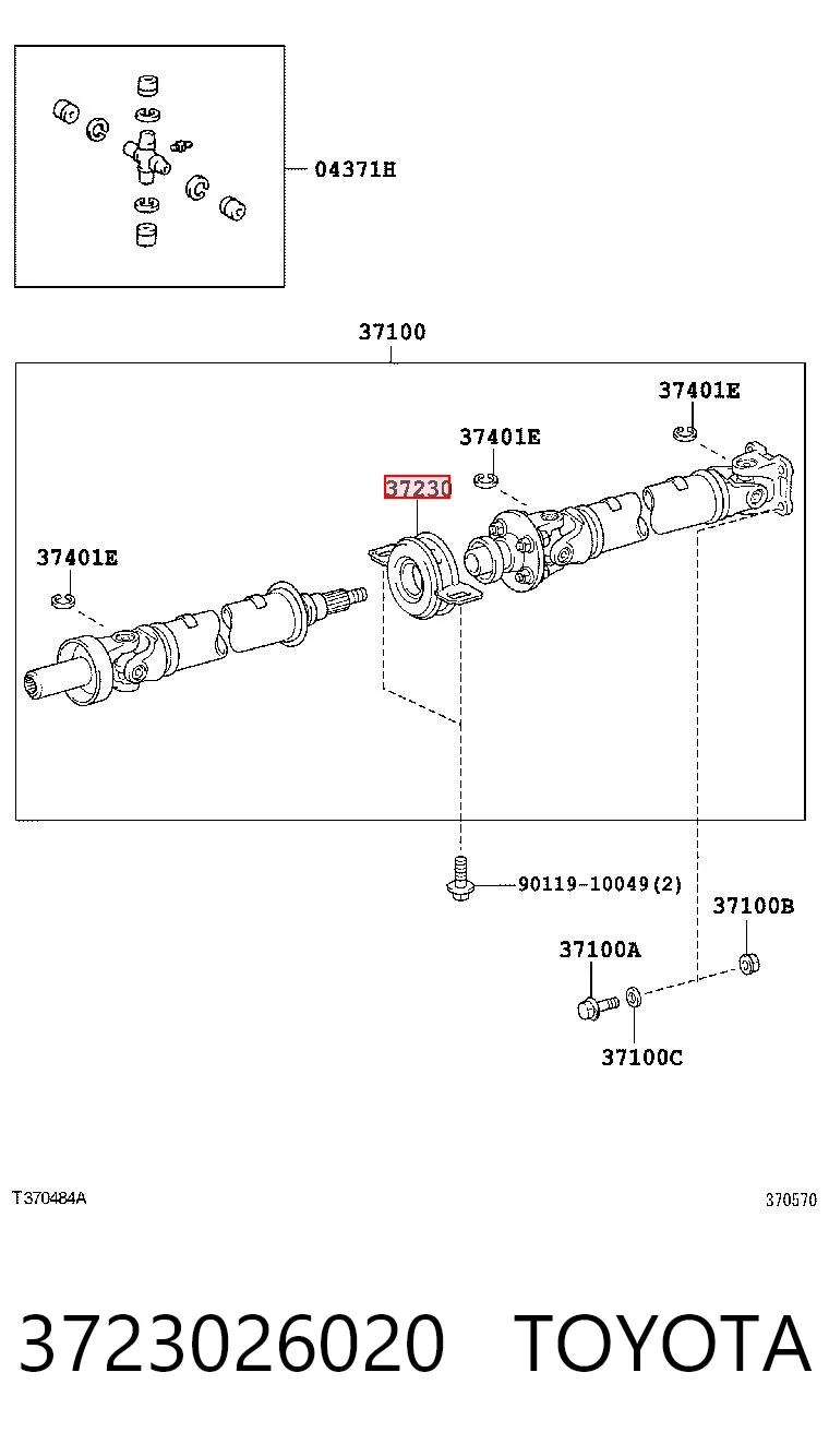 3723026020 Toyota