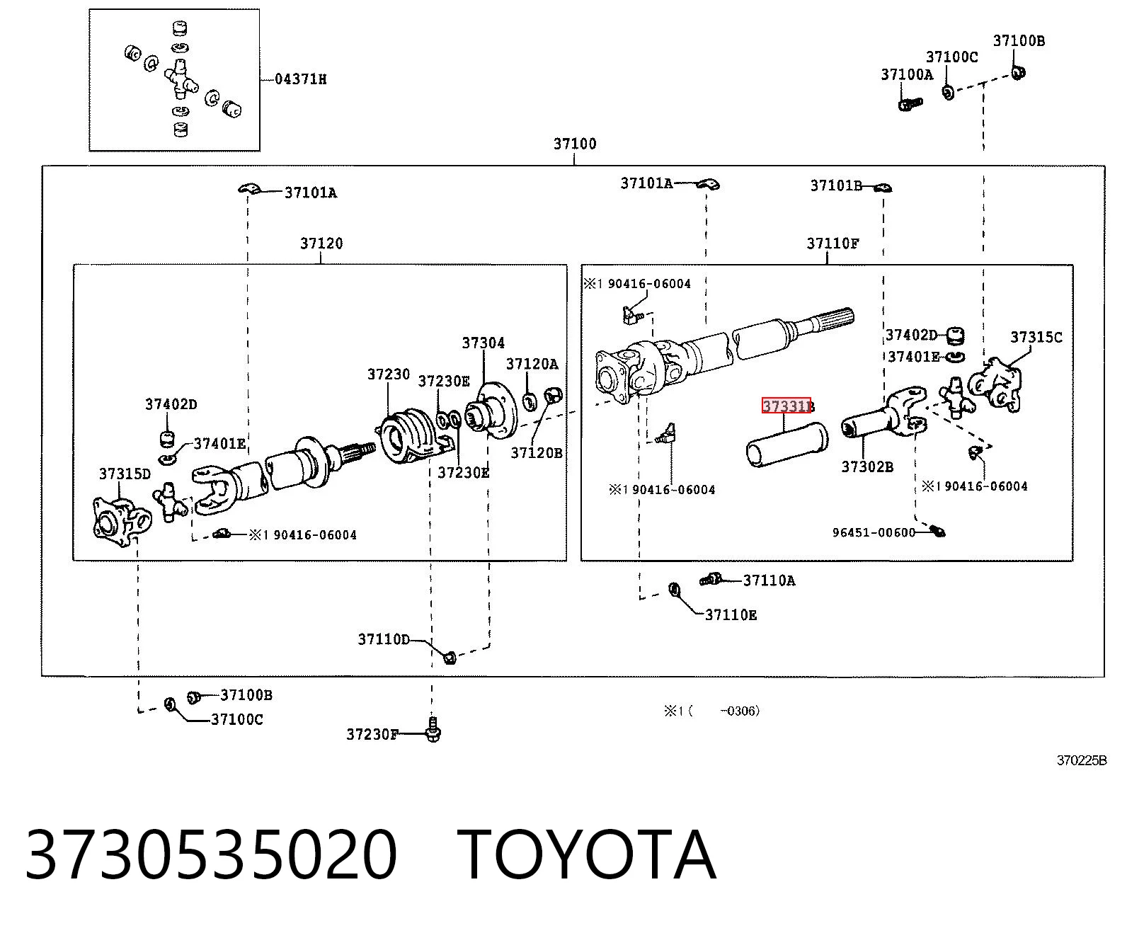 3730535020 Toyota