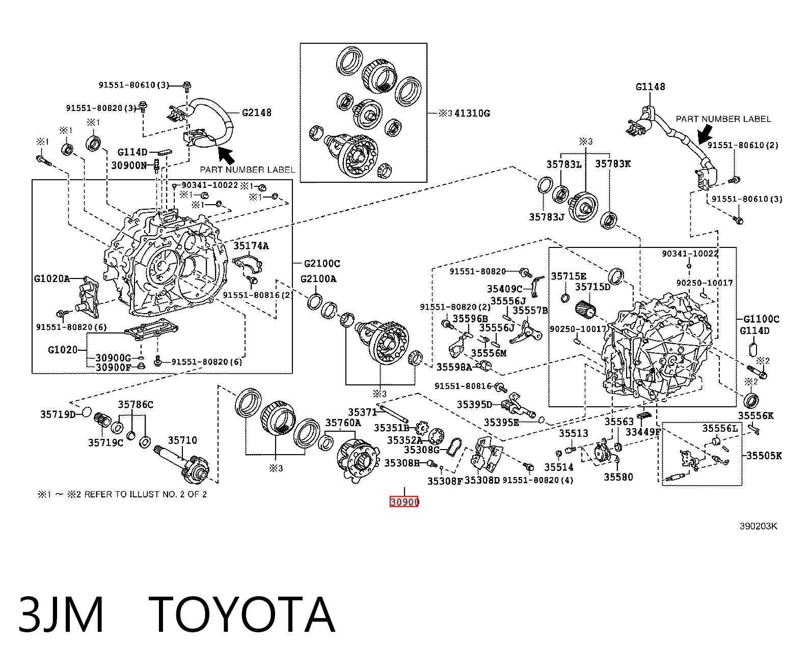 3JM Toyota Caixa Automática de Mudança montada