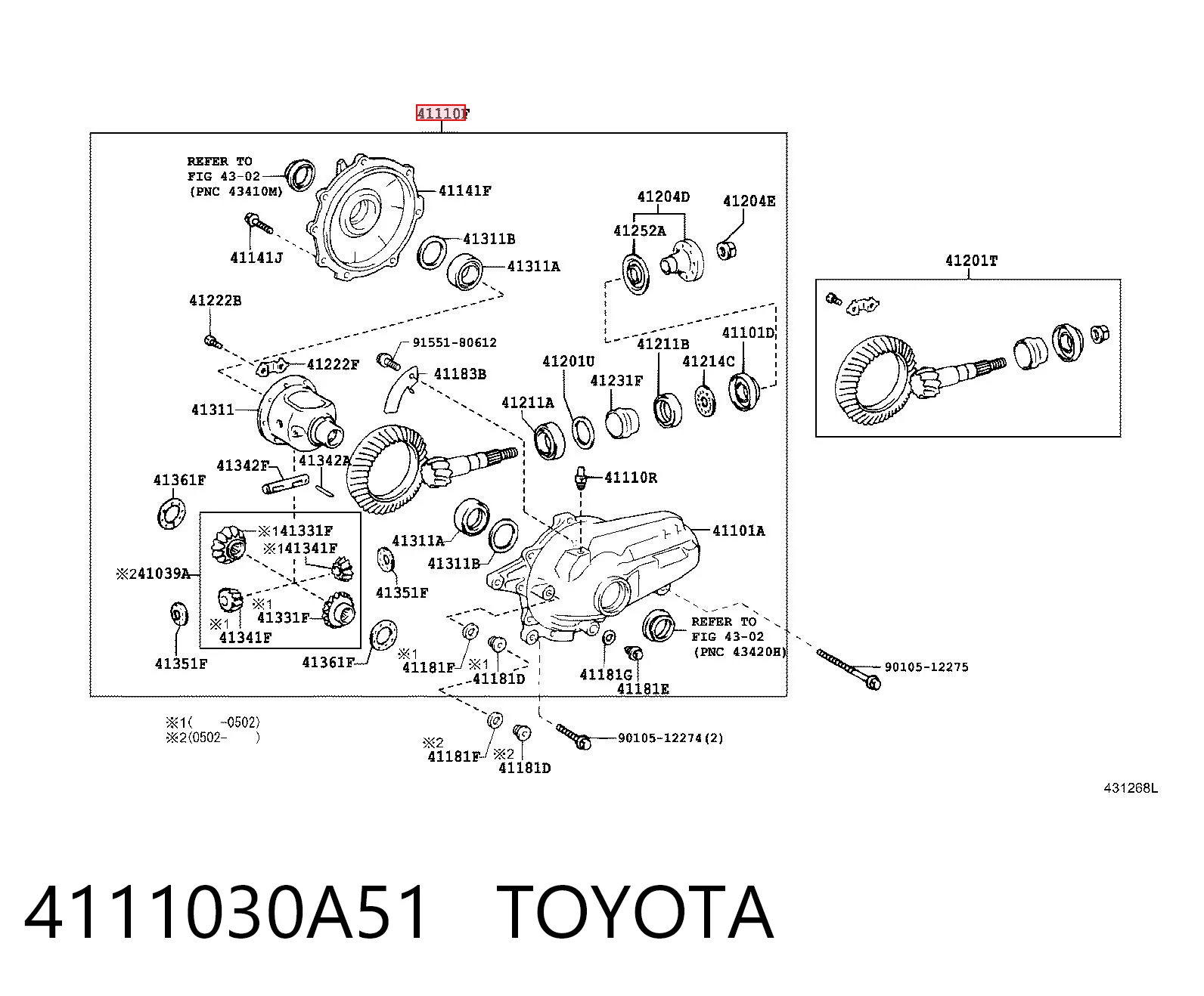 4111030A51 Toyota
