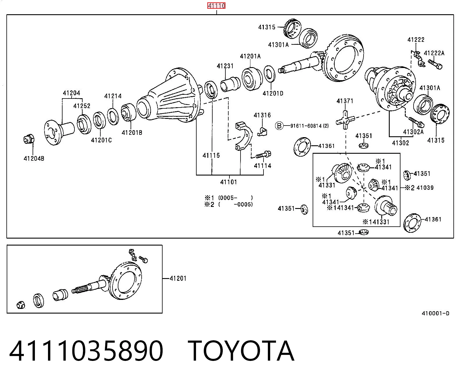4111035890 Toyota